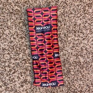 Jeuveau Red and Black Patterned Headband